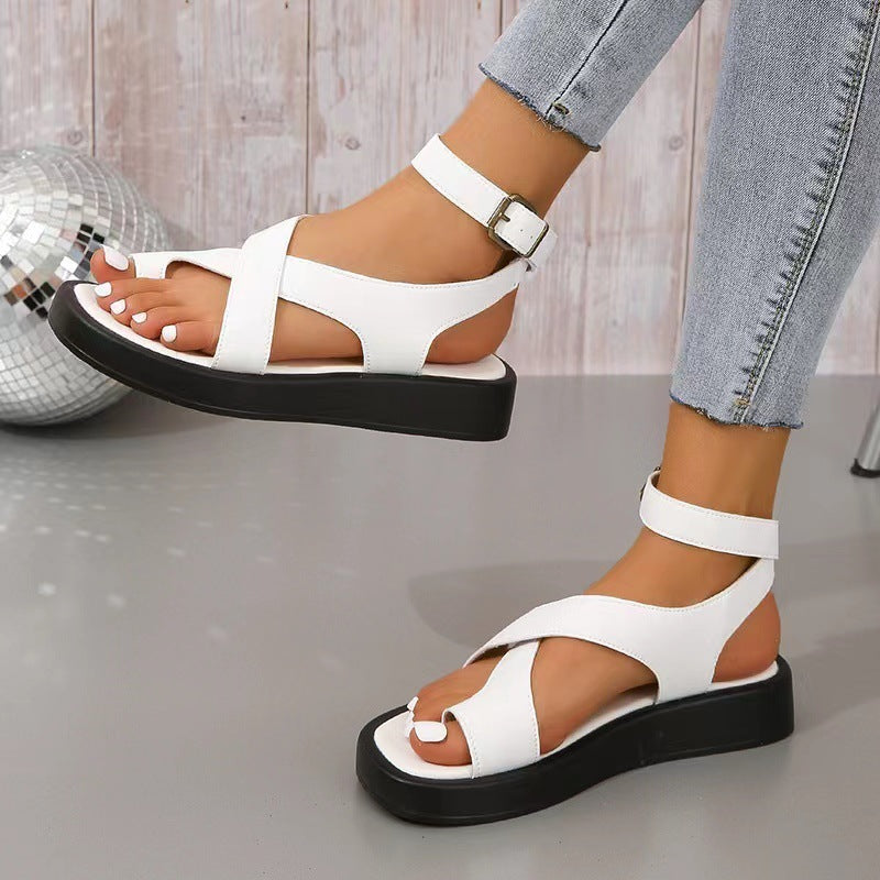 Casual Clip Toe Thick Sole Sandals