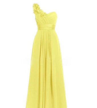 Multicolor Slanted Neck Maxi Dress