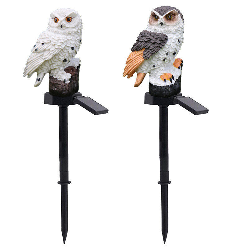 Solar LED Owl Parrot Garden Lawn Light