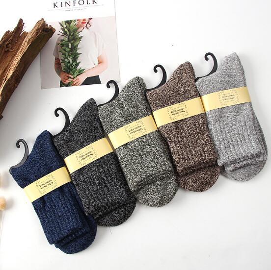 Kuschelige Winterwollsocken für Herren