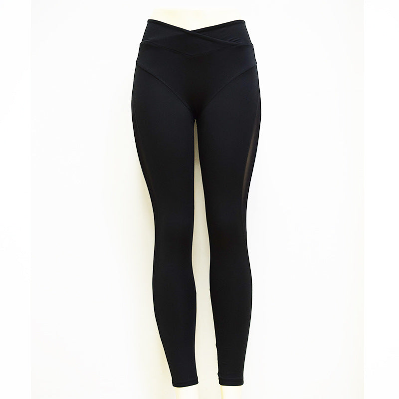 Elastische Yoga-Leggings mit hoher Taille für Damen