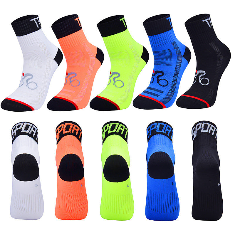 Chaussettes de course à pied et de vélo d'extérieur athlétiques