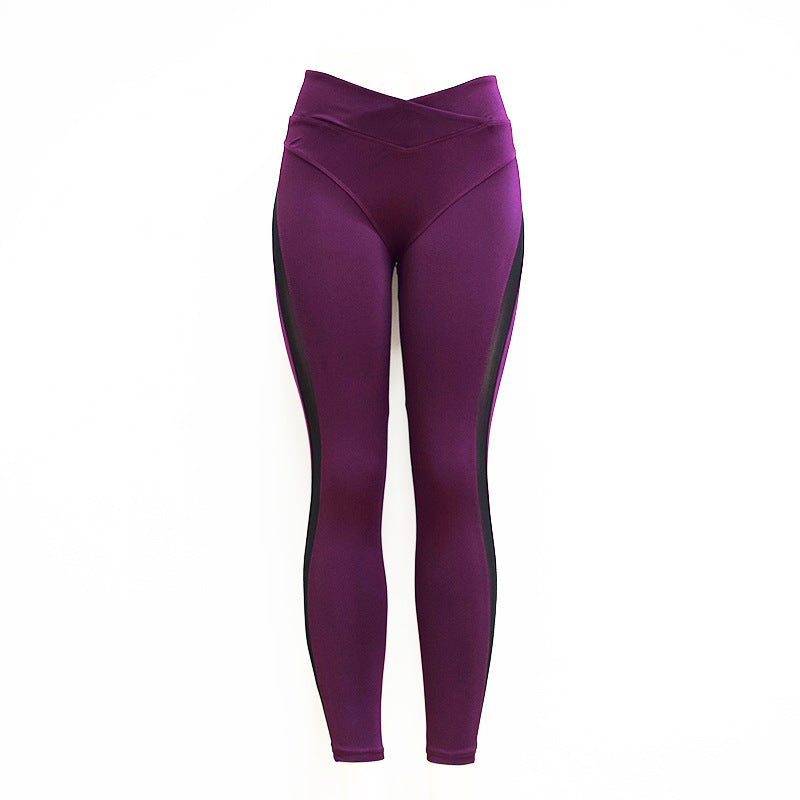 Elastische Yoga-Leggings mit hoher Taille für Damen
