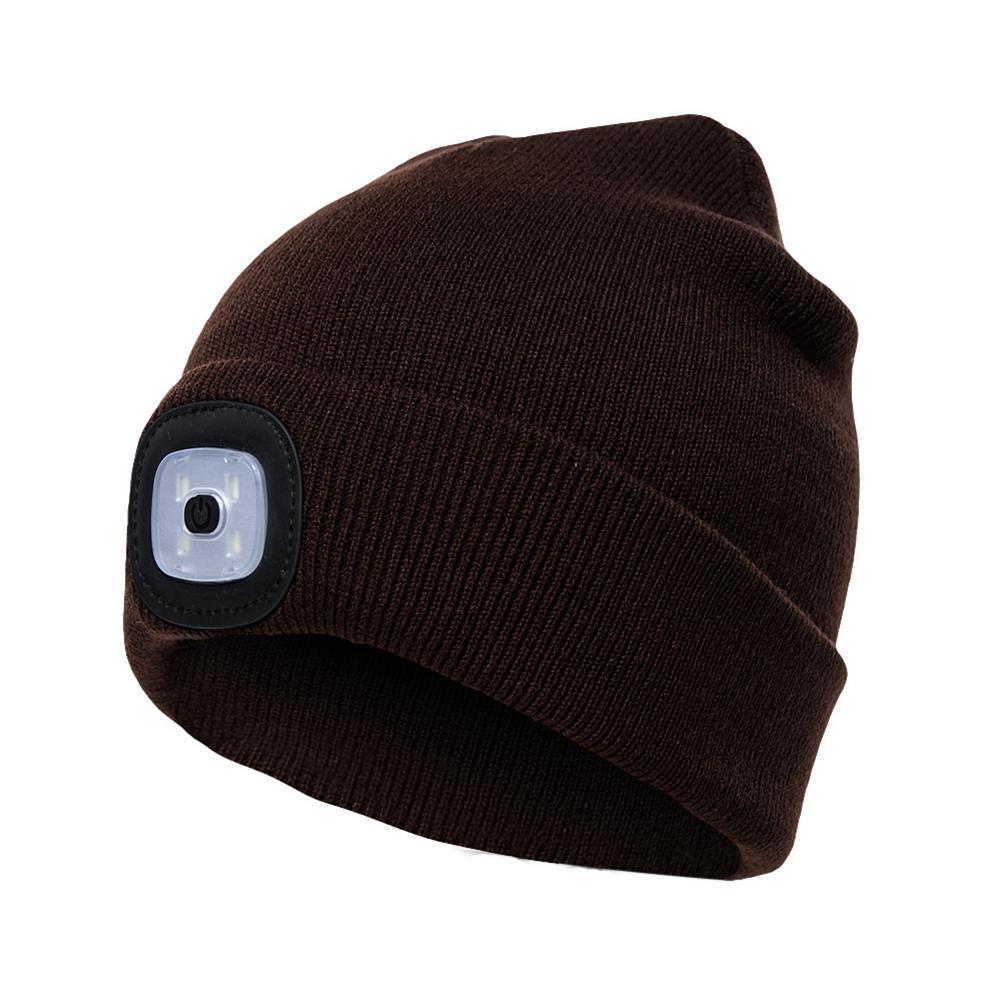 LED Light-Up Knit Beanie Hat