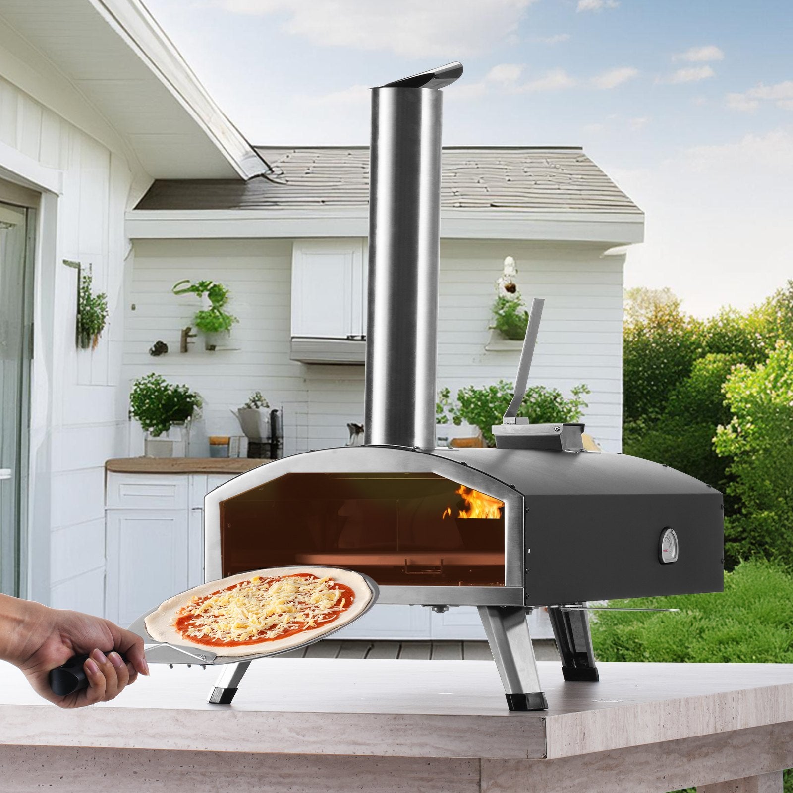 VEVOR 12 Tragbarer Outdoor-Pizzaofen
