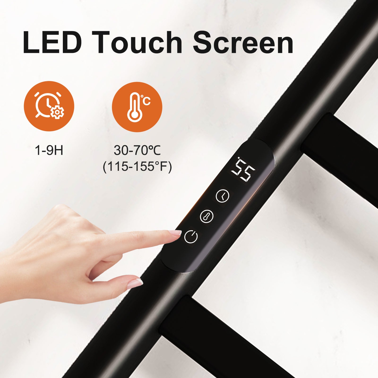 SIOYIE 6-Bar Wall Mounted Towel Warmer