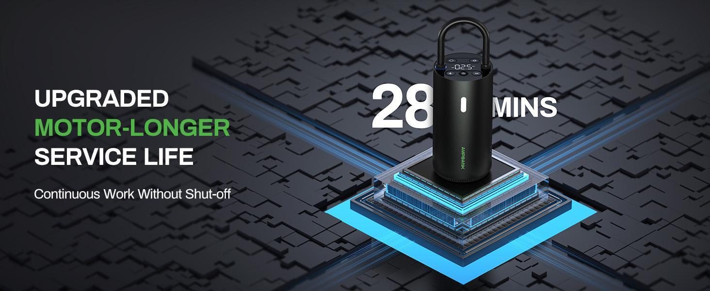 AMPBANK AT004 Intelligente Reifenluftpumpe