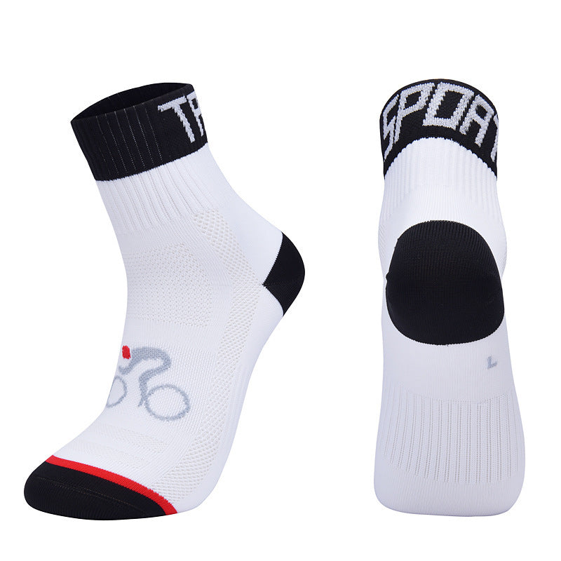 Sportliche Outdoor-Rad- und Laufsocken