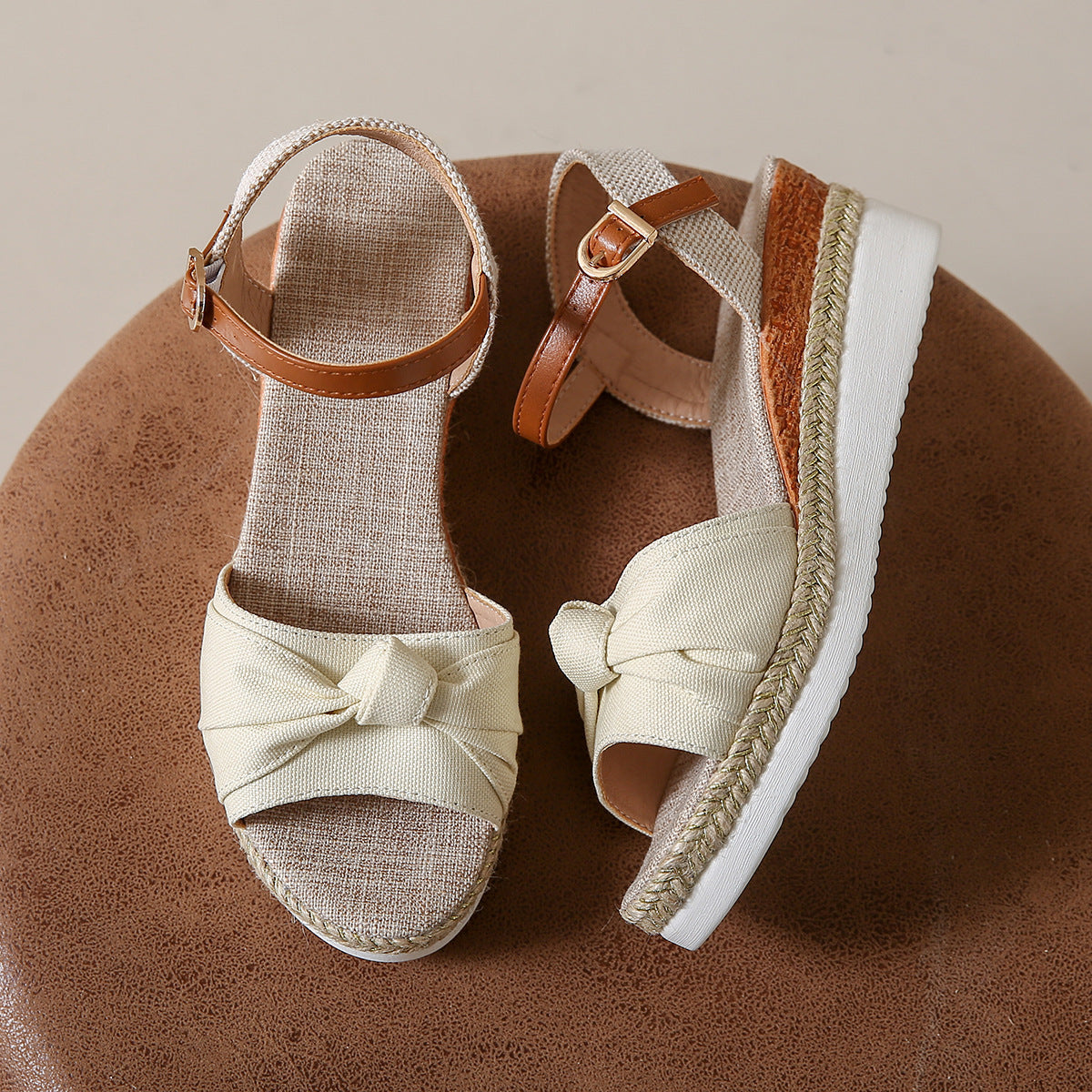 Bowknot Rope Buckle Sandals