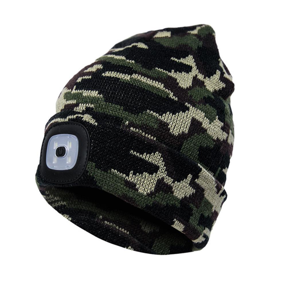LED Light-Up Knit Beanie Hat