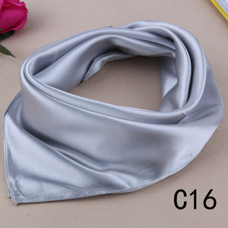 Foulard carré en soie de style coréen
