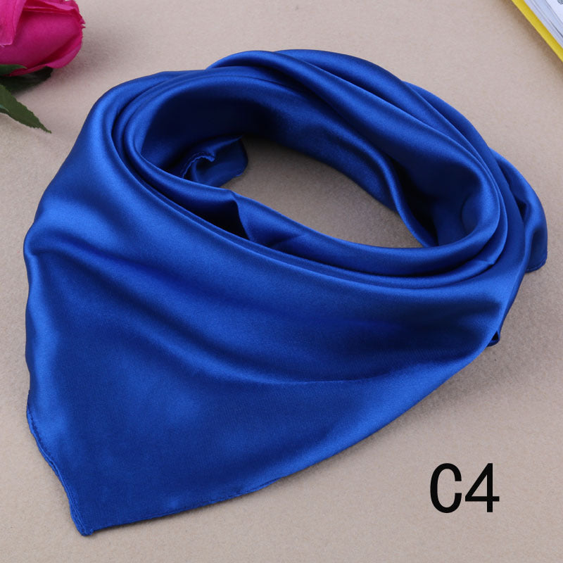 Foulard carré en soie de style coréen