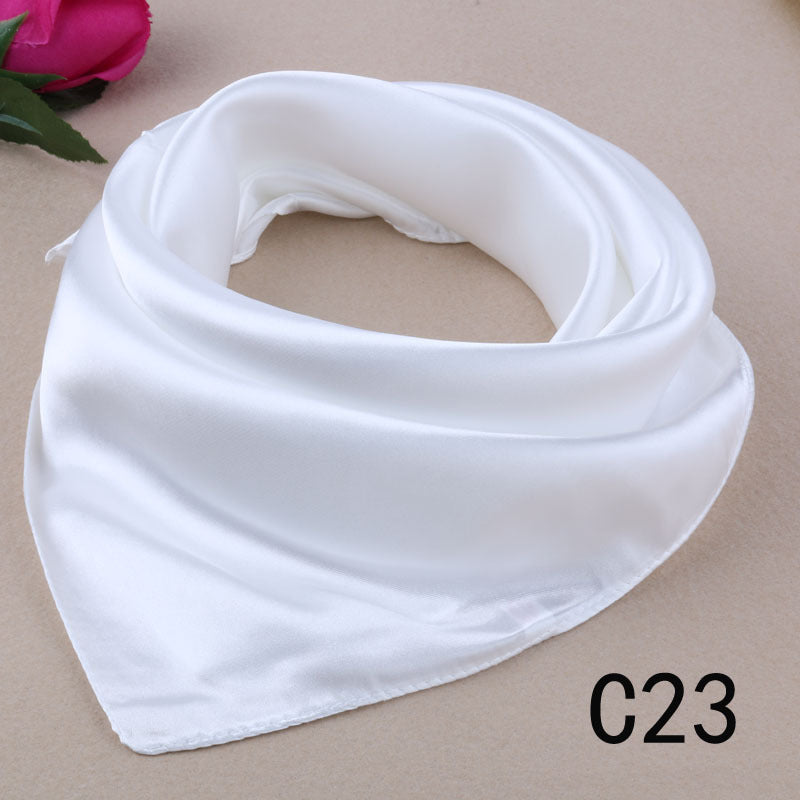 Foulard carré en soie de style coréen