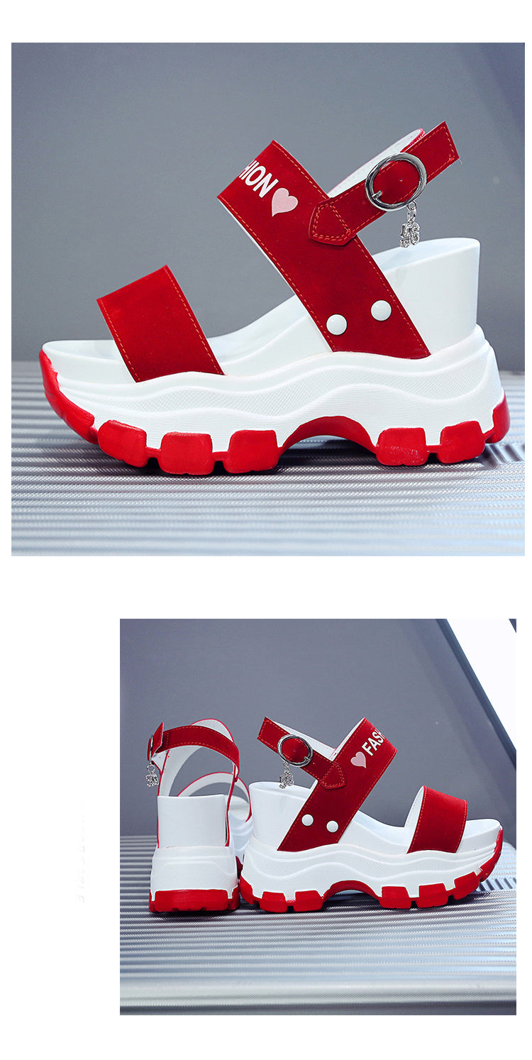 10cm Plateau Keilsandalen Damen