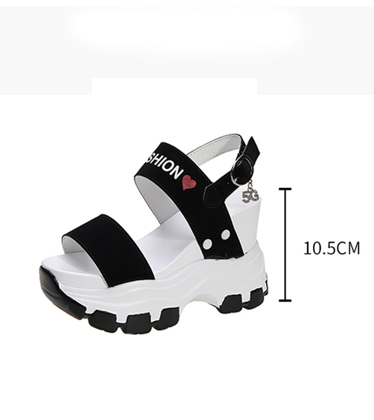 10cm Plateau Keilsandalen Damen