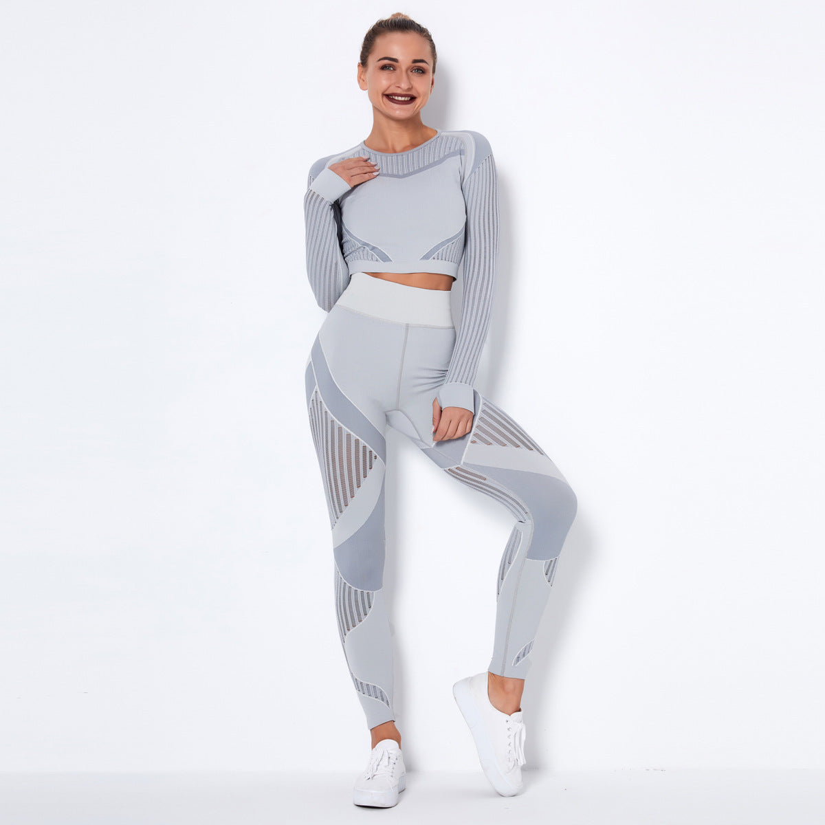 Seamless Yoga Long-Sleeved Suit