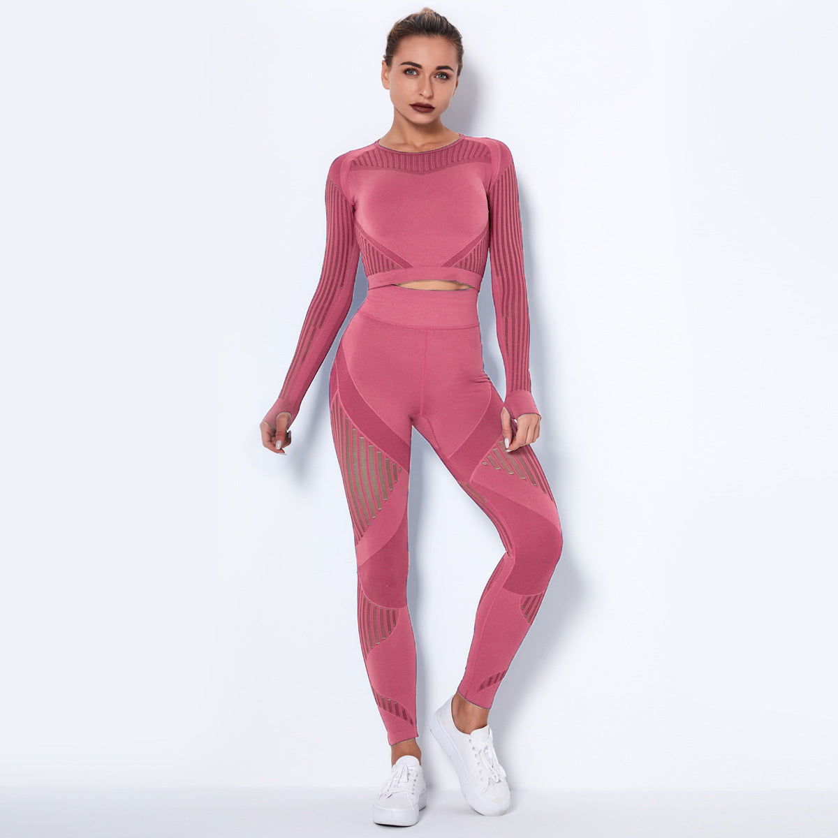 Seamless Yoga Long-Sleeved Suit
