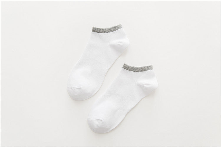 Chaussettes de sport bateau en coton pour hommes