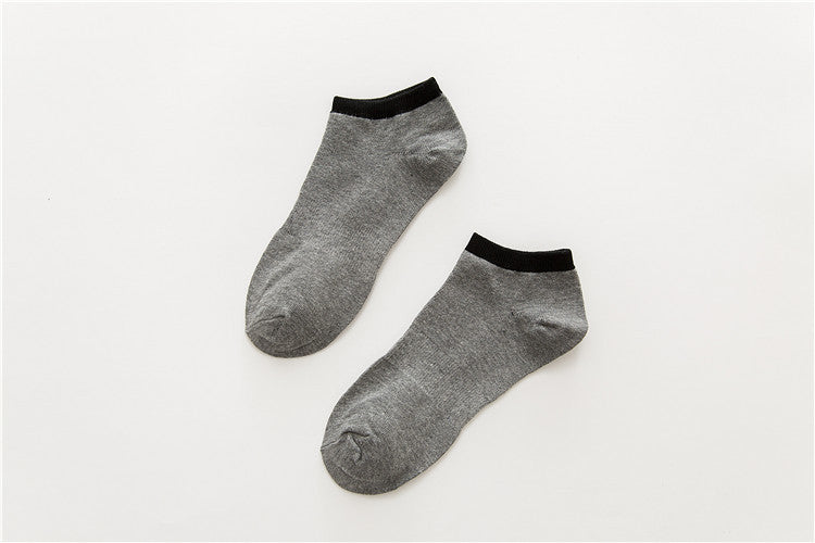 Chaussettes de sport bateau en coton pour hommes
