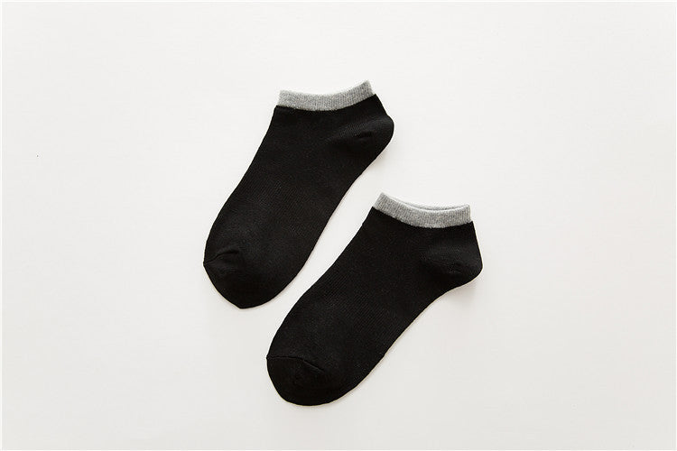 Chaussettes de sport bateau en coton pour hommes