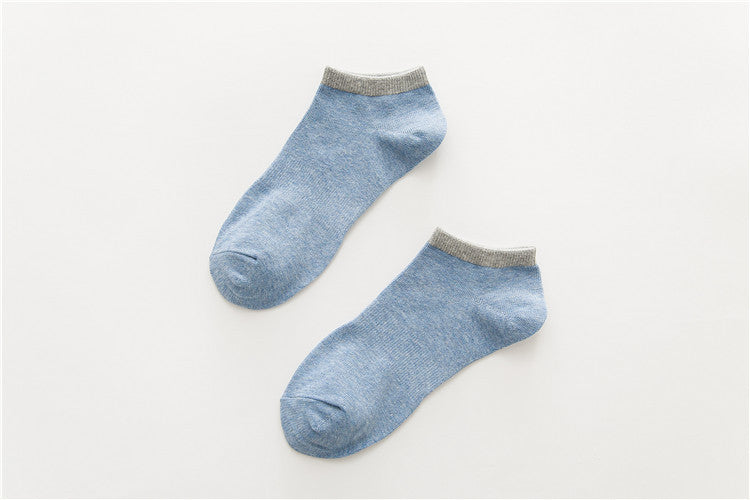 Chaussettes de sport bateau en coton pour hommes
