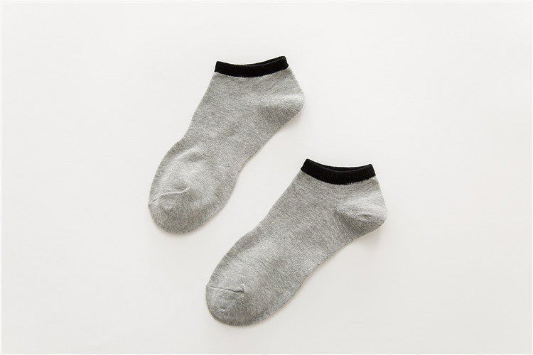 Chaussettes de sport bateau en coton pour hommes