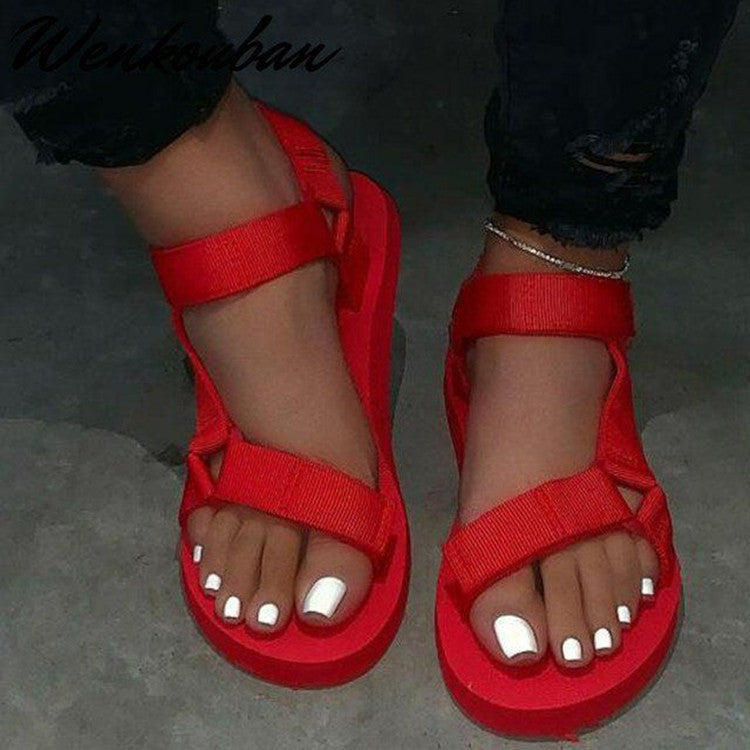 Large Size Flat Casual Beach Sandals