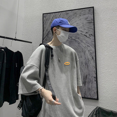 Japanese Casual Men's 5-Sleeve Loose T-Shirt