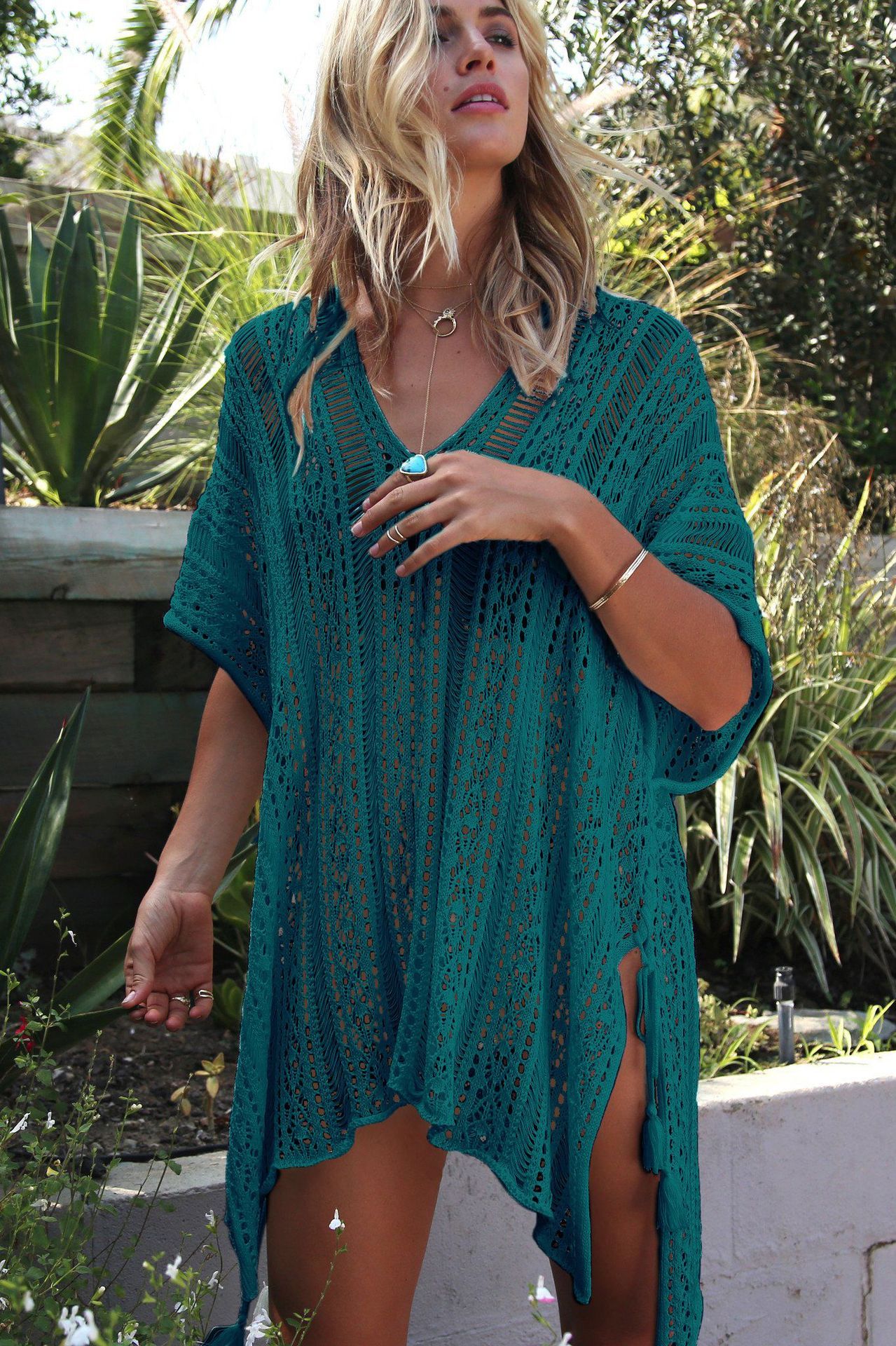 Breathable Knitted Hollow Beach Top