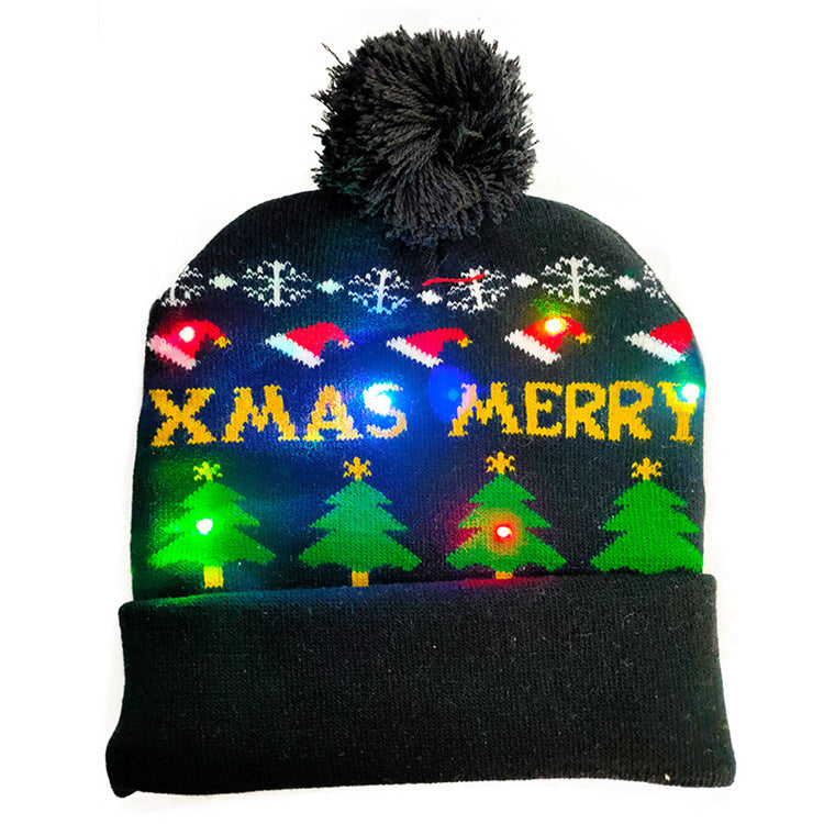 LED Light-Up Christmas Beanie