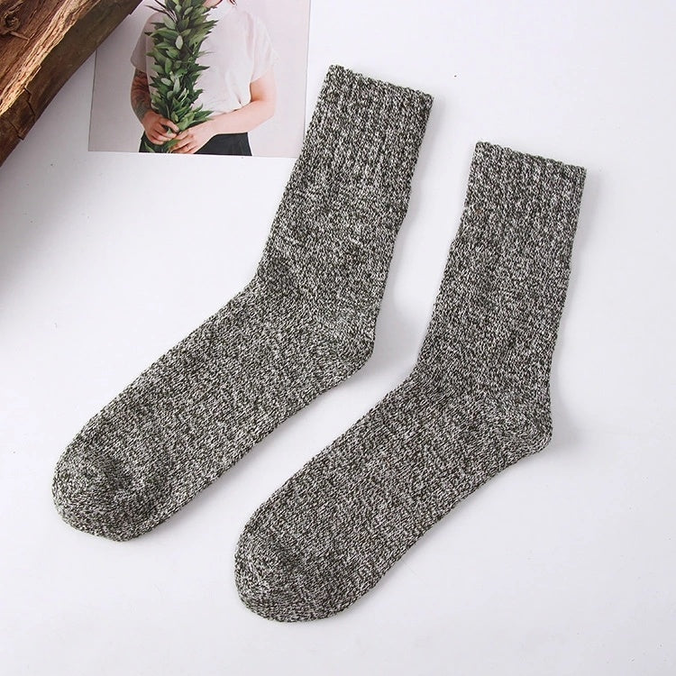 Chaussettes d'hiver confortables en laine pour hommes