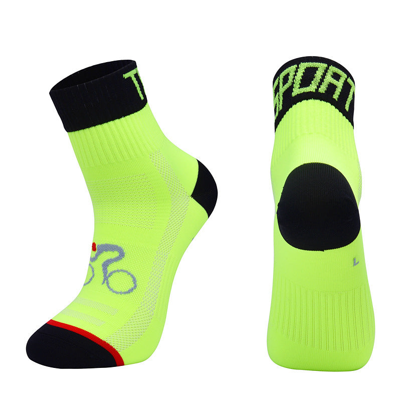 Sportliche Outdoor-Rad- und Laufsocken