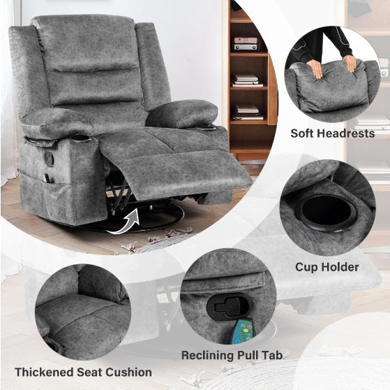 Lounge Sofa Chair with Massage Heating