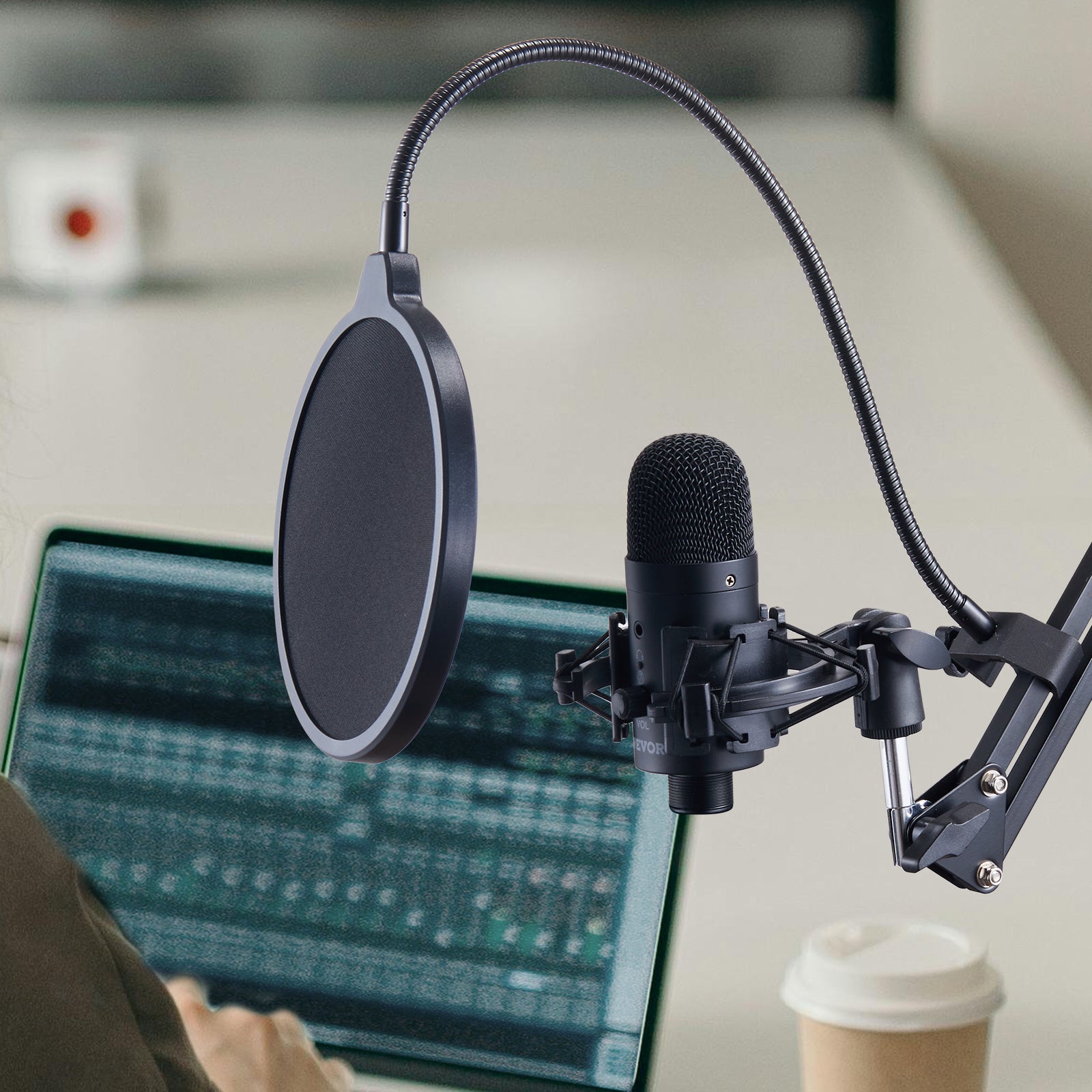 VEVOR USB Condenser Mic Kit with Stand