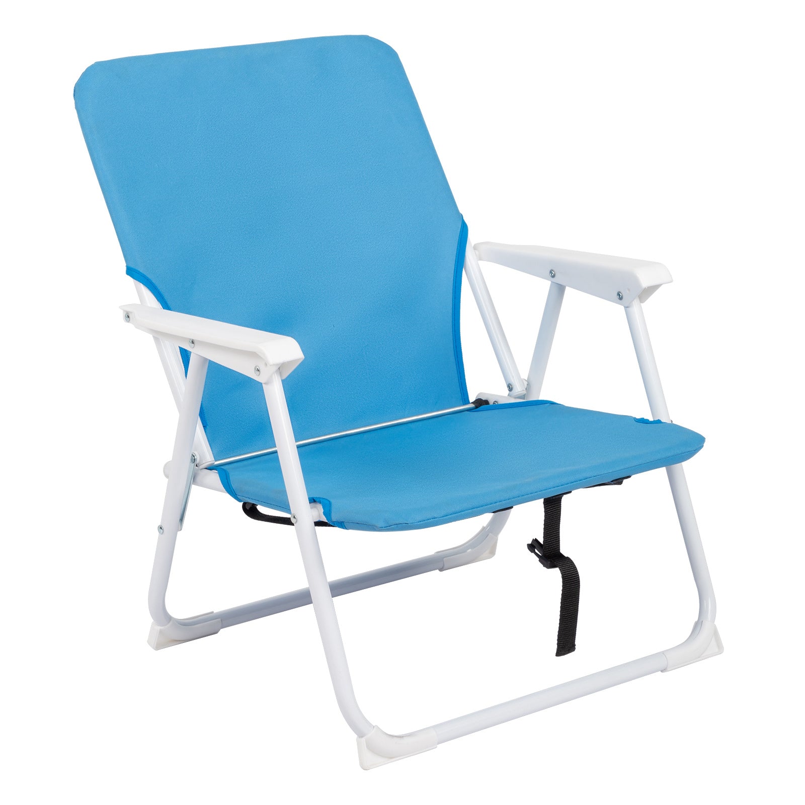 Blue Oxford Folding Beach Chair
