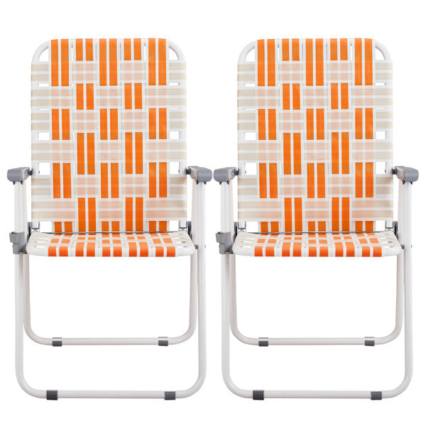 2pcs Folding Beach Chairs – Portable Set