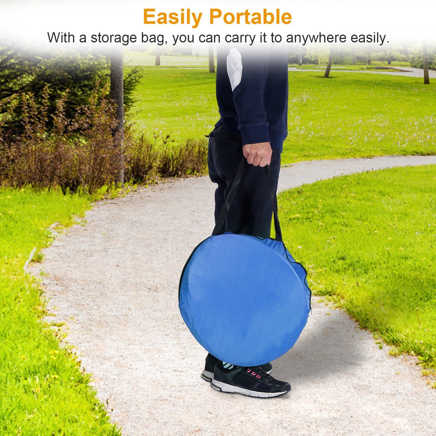 Aufklappbares UV-geschütztes Strandzelt für 2–3 Personen