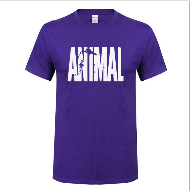 Men’s Summer Fitness Cotton Print Tee