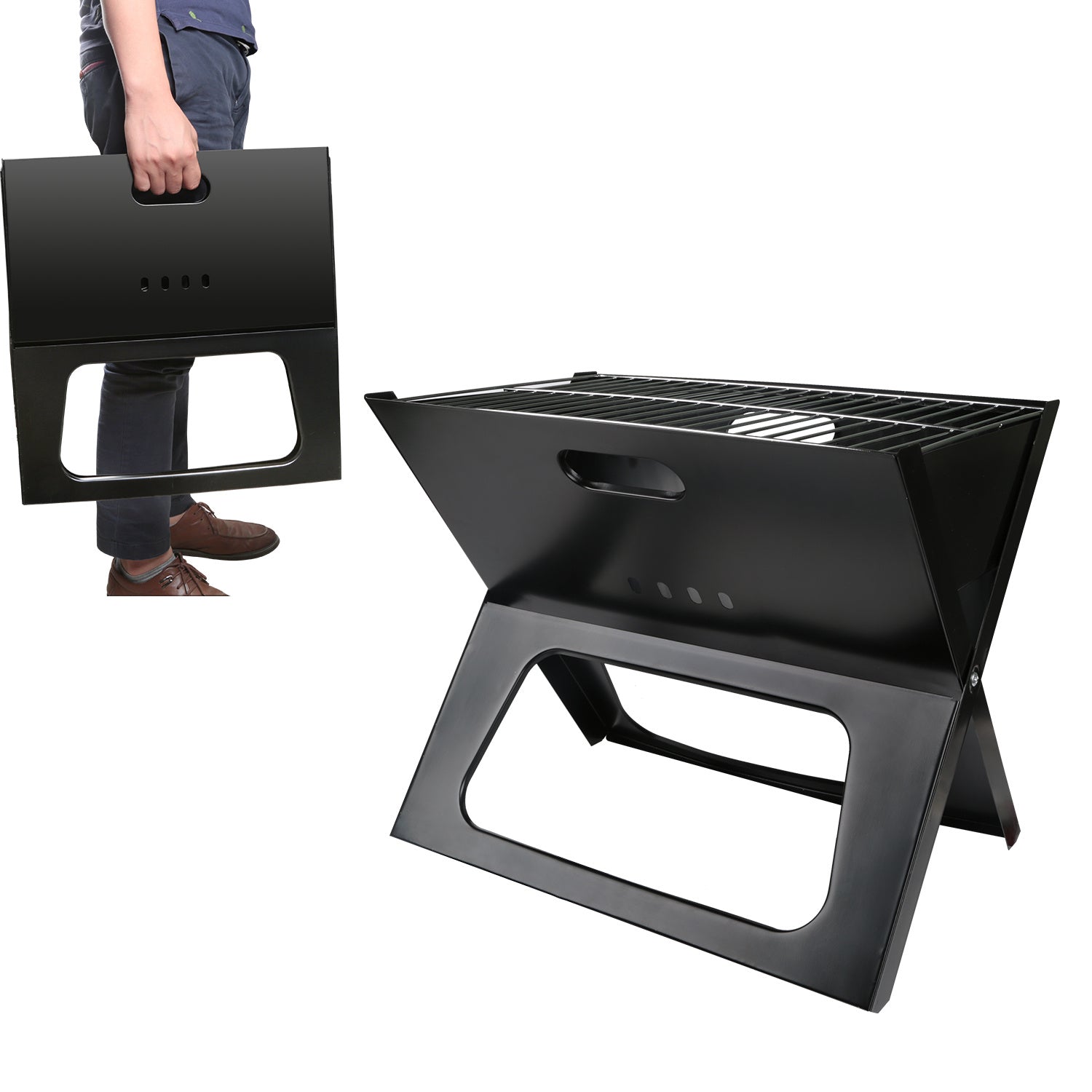 Portable Foldable Charcoal BBQ Grill