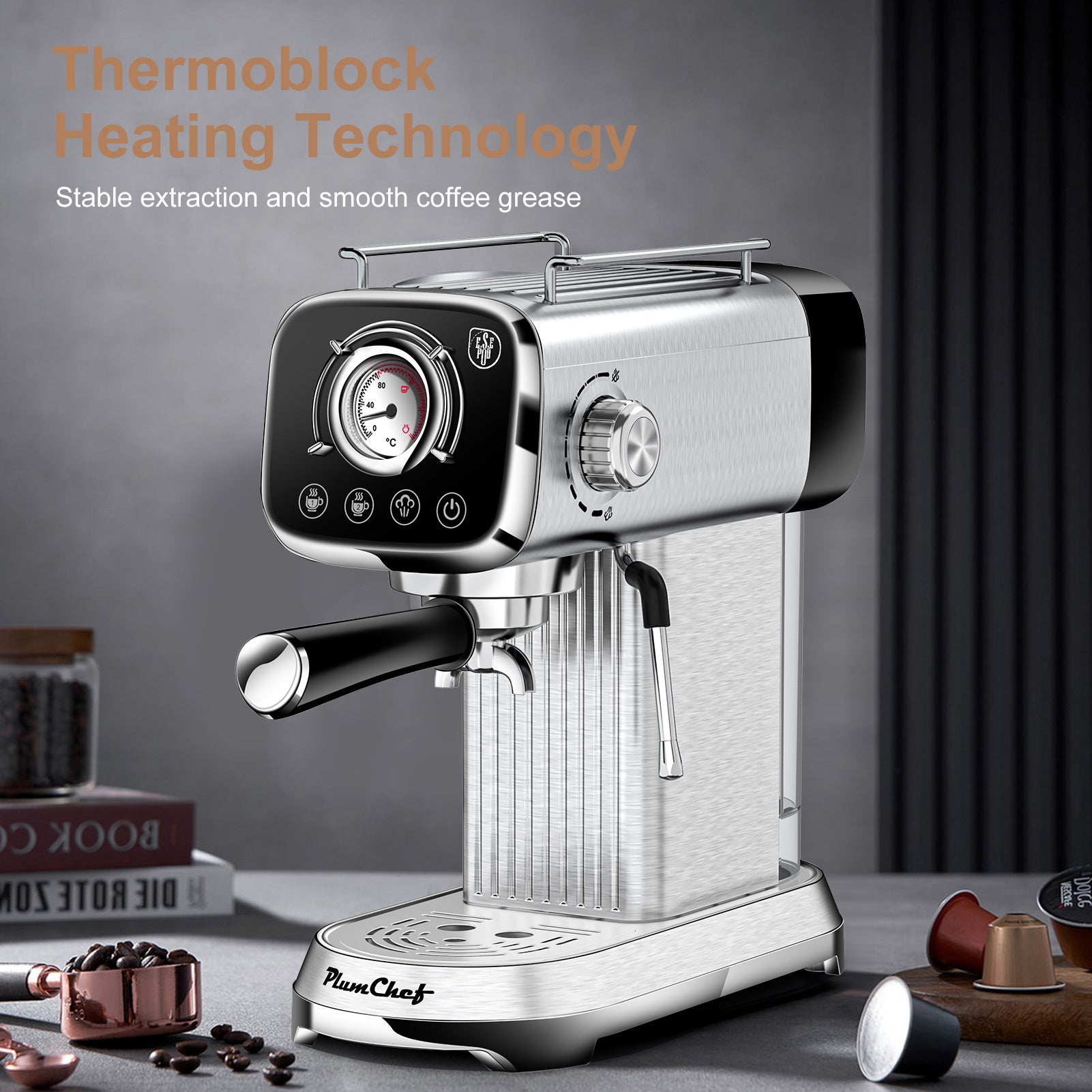 20 Bar Espresso Machine with Milk Frother