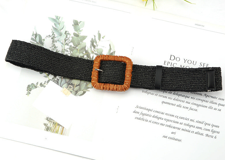 Cotton Linen Wide Girdle Waist Belt