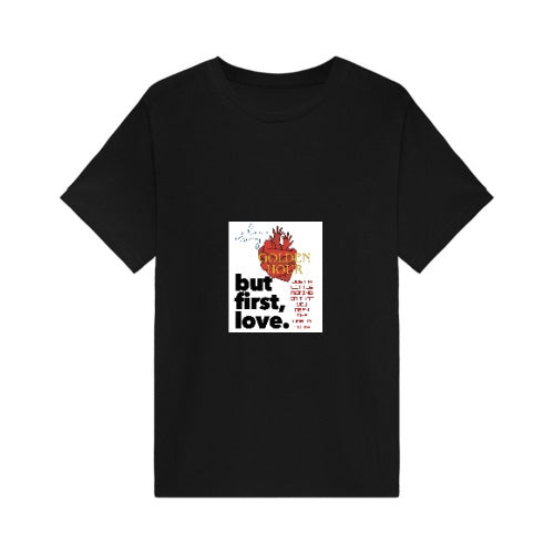 T-Shirt mit klassischem Love-Print – weicher Stoff, starke Botschaft