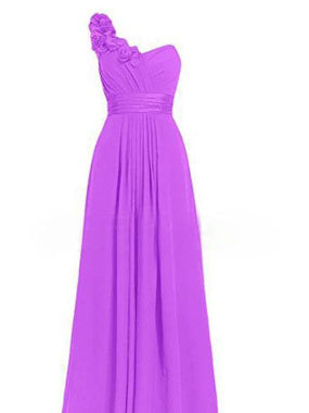 Multicolor Slanted Neck Maxi Dress