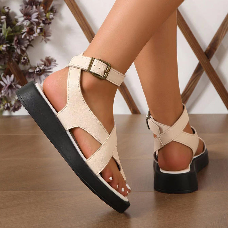 Casual Clip Toe Thick Sole Sandals