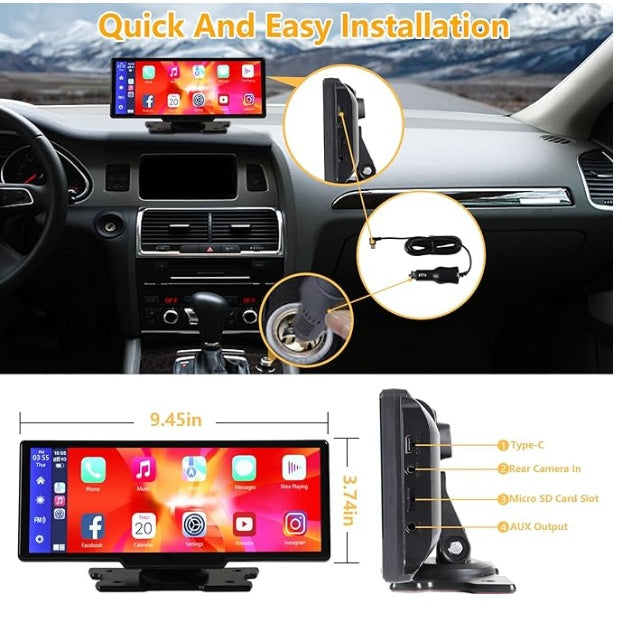 Treasure Portable CarPlay with 2.5K Camera