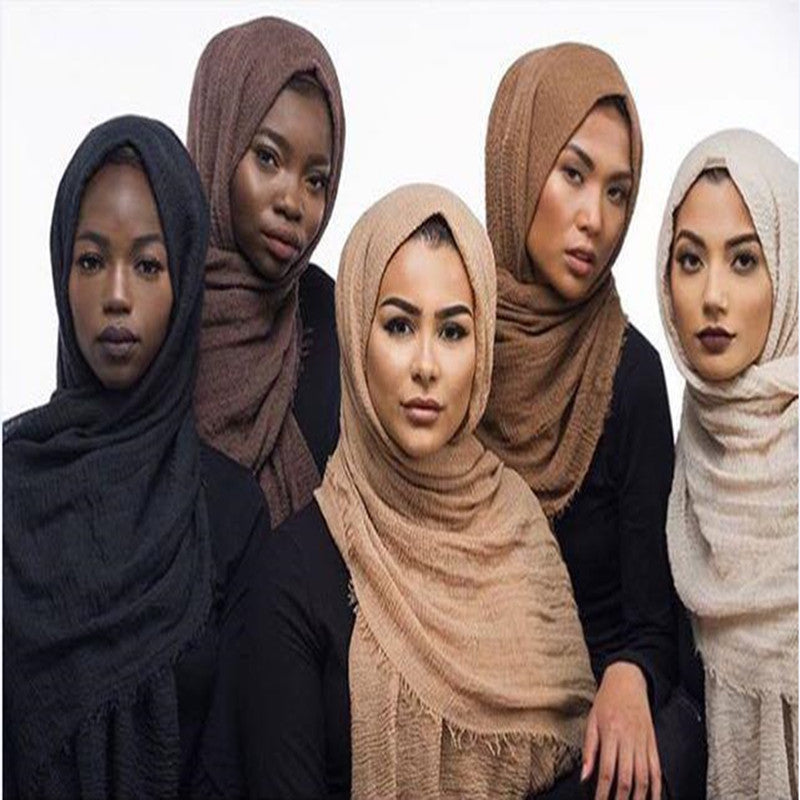 Bubble Cotton Scarf Hijab Wrap Shawl