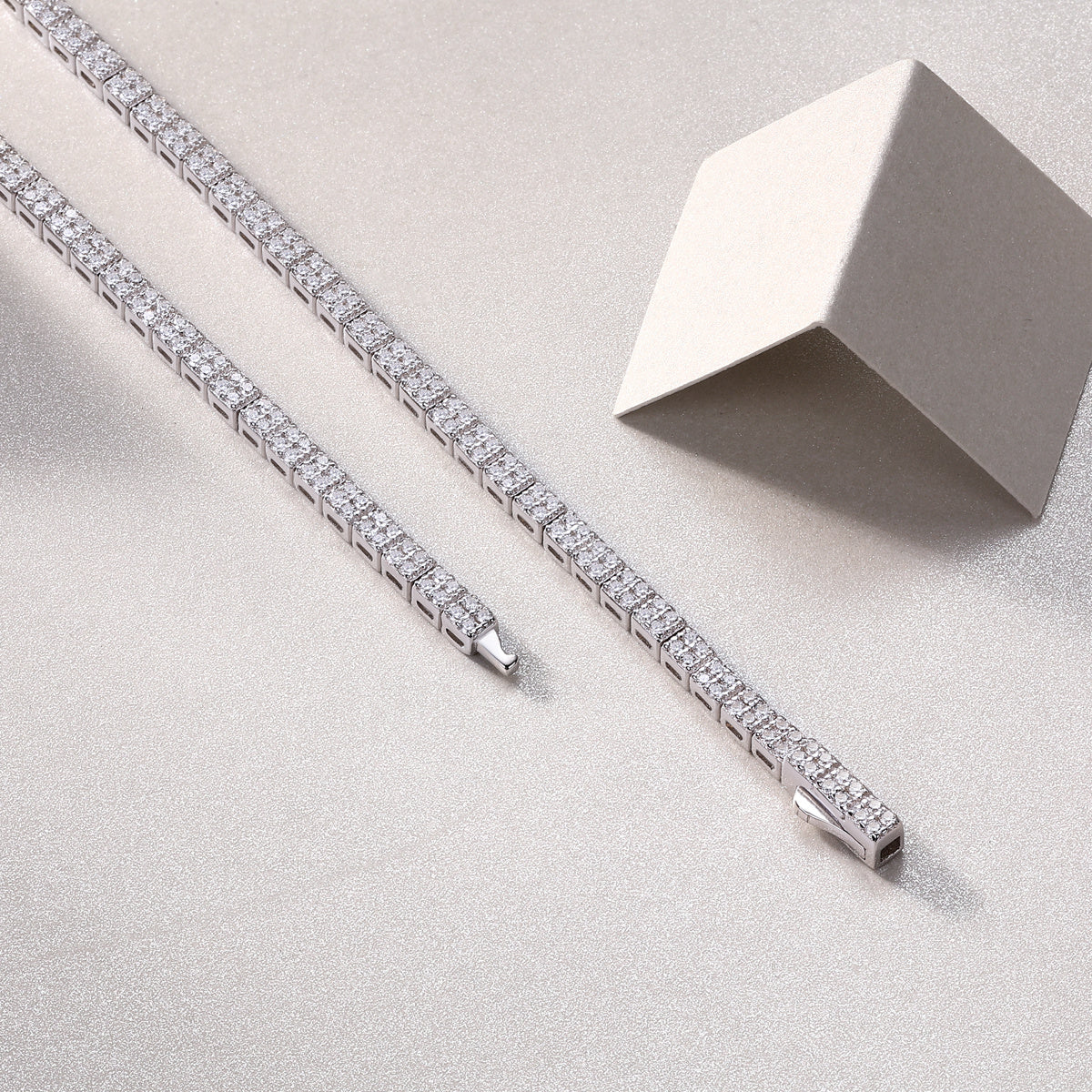 Winter Lake Mosan Diamond Necklace