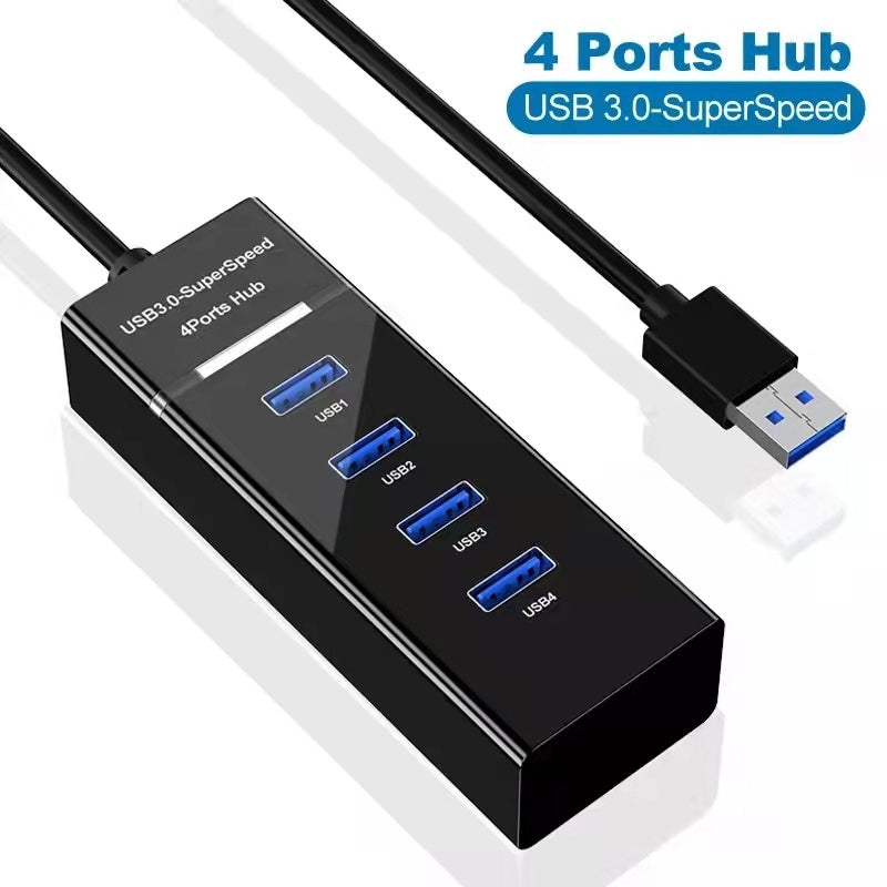 4-in-1 USB 2.0/3.0 Hub-Splitter