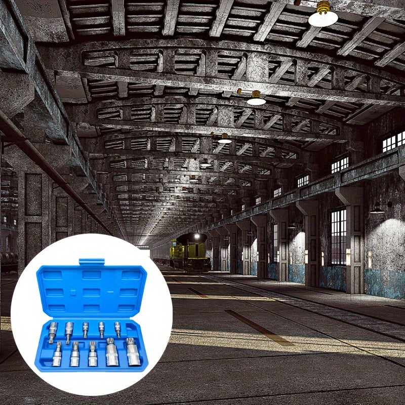 10PC XZN 12-Point Spline Bit Socket Set