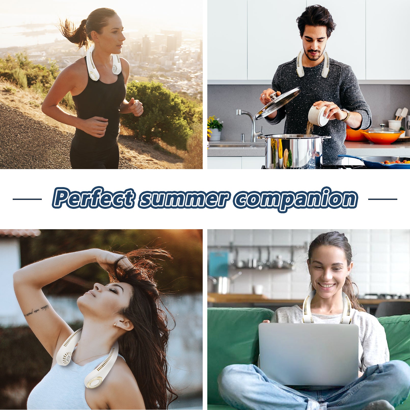 Tragbarer Neckholder-Ventilator – Freihändige Kühlung